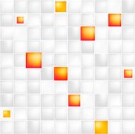 Glossy colorful mosaic square cells grid N3