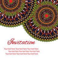 invitation mandala card N26