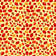 Seamless decorative backgroung with different red leafs