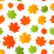 Seamless pattern with autumn leaves N29