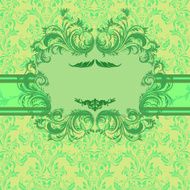 Bright vintage invitation card