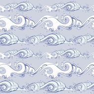 Sea waves Seamless background N12
