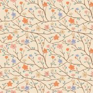 elegant spring vintage seamless pattern