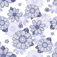 seamless background with daisy flowers N2