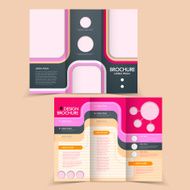 elegant half-fold brochure design