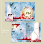 abstract half-fold template design N2