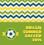 Brazil sport vector illustration in national colors N3