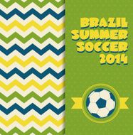 Brazil sport vector illustration in national colors N4