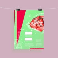 gorgeous poster template design N2