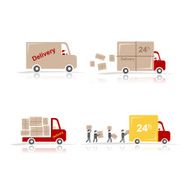 Delivery cars set for your design