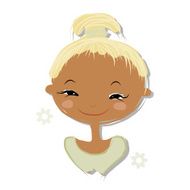 Cute Girl Smiling Sketch For Your Design N58