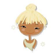 Cute Girl Smiling Sketch For Your Design N64