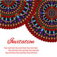 invitation mandala card N27