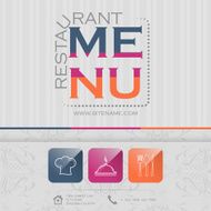 Elegant restaurant menu design vector illustration 02