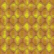 Gold ribbon grille in wavy design N2
