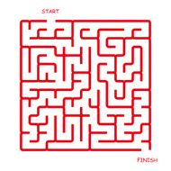 simple red square labyrinth N2