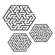 unique hexagon labyrinth set N2