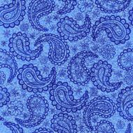 Blue endless background in oriental style ornament N2