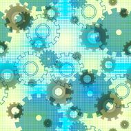 Seamless mechanics colorful background N3