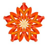 Abstract red and orange pattern