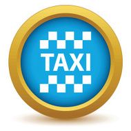 Gold taxi icon