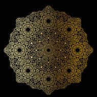 Gold mandala N36