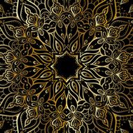 Gold mandala N38