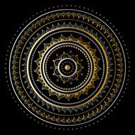 Gold mandala N42