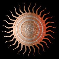 Sun Vintage background N3
