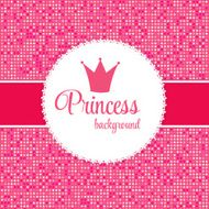 Princess Crown Frame Vector Illustration N5