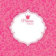 Princess Crown Frame Vector Illustration N6