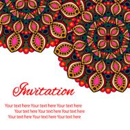 invitation mandala card N28