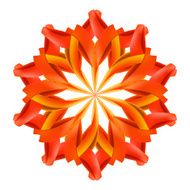 Abstract red and orange pattern N3