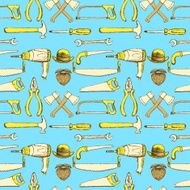 Sketch tools in vintage style