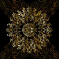 Gold mandala N44