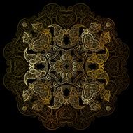 Gold mandala N46