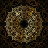 Gold mandala N49