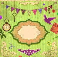 Vintage scrapbooking card N4