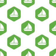 Sailing ship pattern