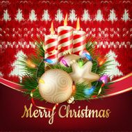 Knitted Christmas background EPS 10 N33