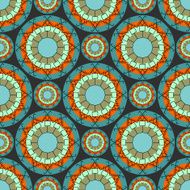 Seamless doodle flower background in vector with doodles N2