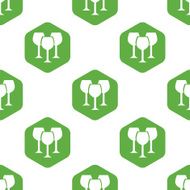 Wine glass pattern