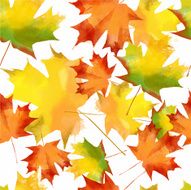 watercolor vector autumn pattern N3