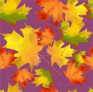 watercolor vector autumn pattern N4