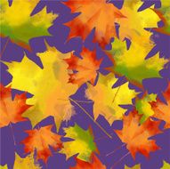 watercolor vector autumn pattern N5