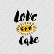Calligraphic hand drawn ink lettering vector poster N4