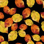 watercolor vector autumn pattern N7