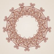Rose pink floral pattern N6