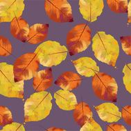 watercolor vector autumn pattern N8