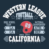 Football Athletic T-shirt design